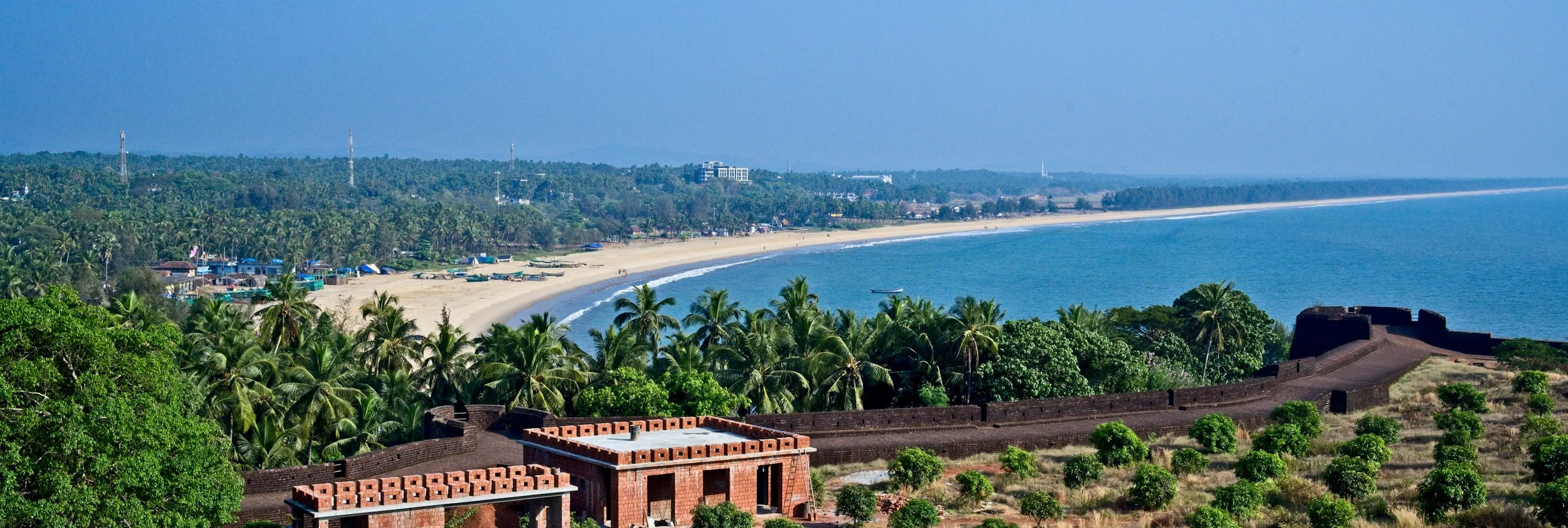 Bekal fort on its headland above the sea