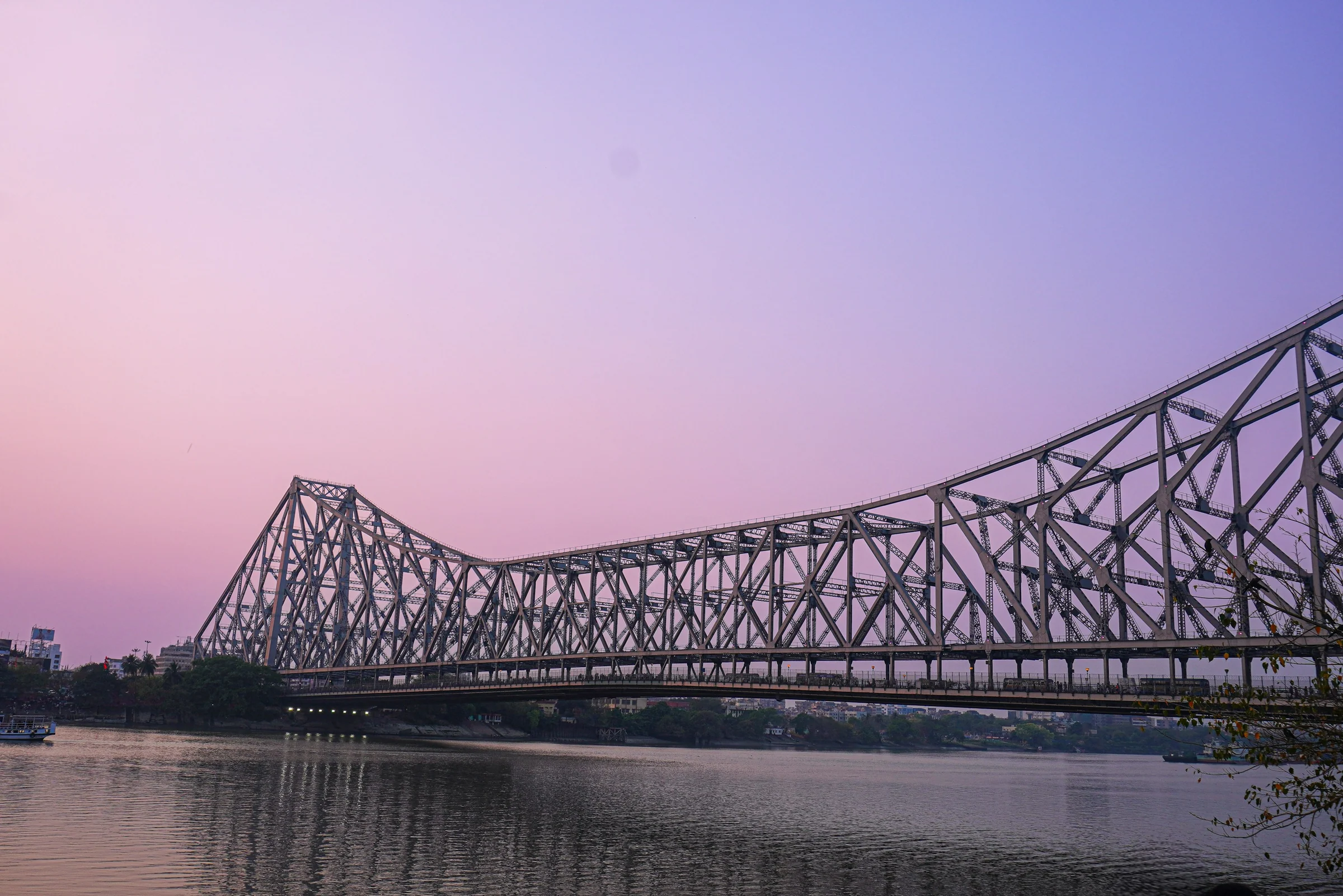 Howrah bridge at dusk, Kolkata