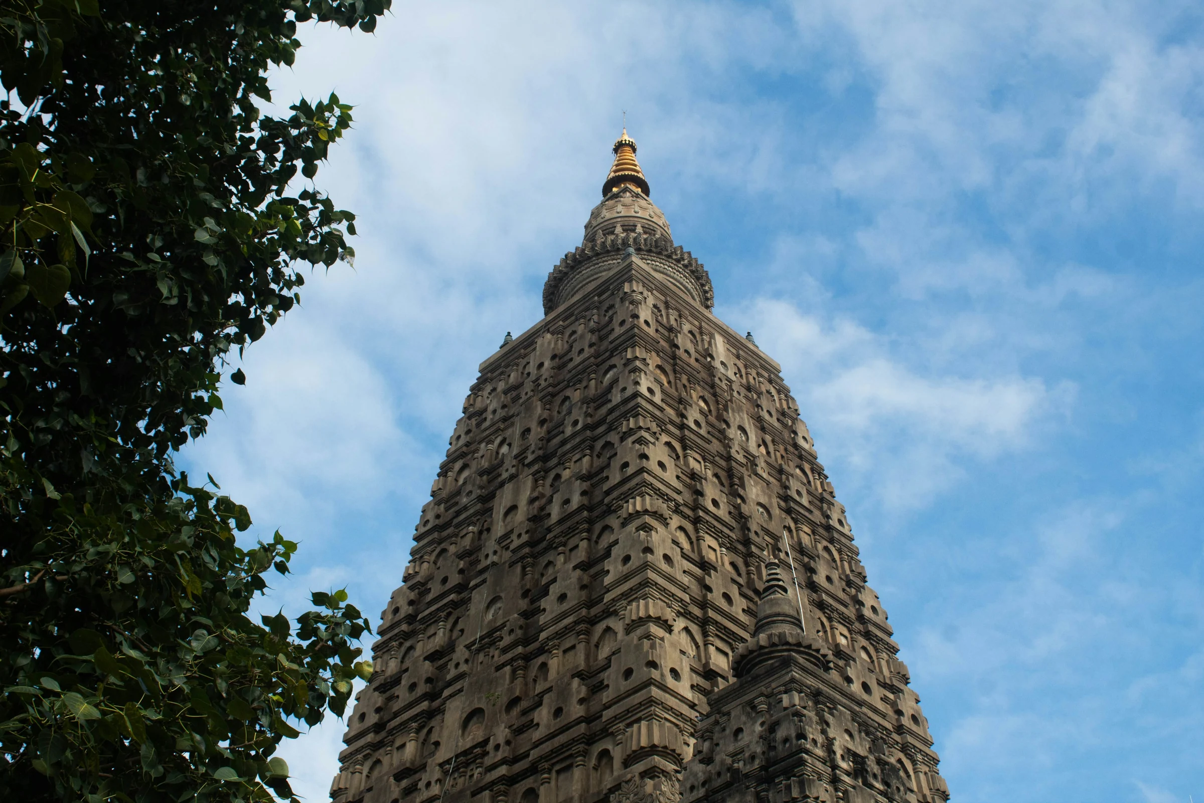 Der Mahabodhi-Tempel in Bodh Gaya