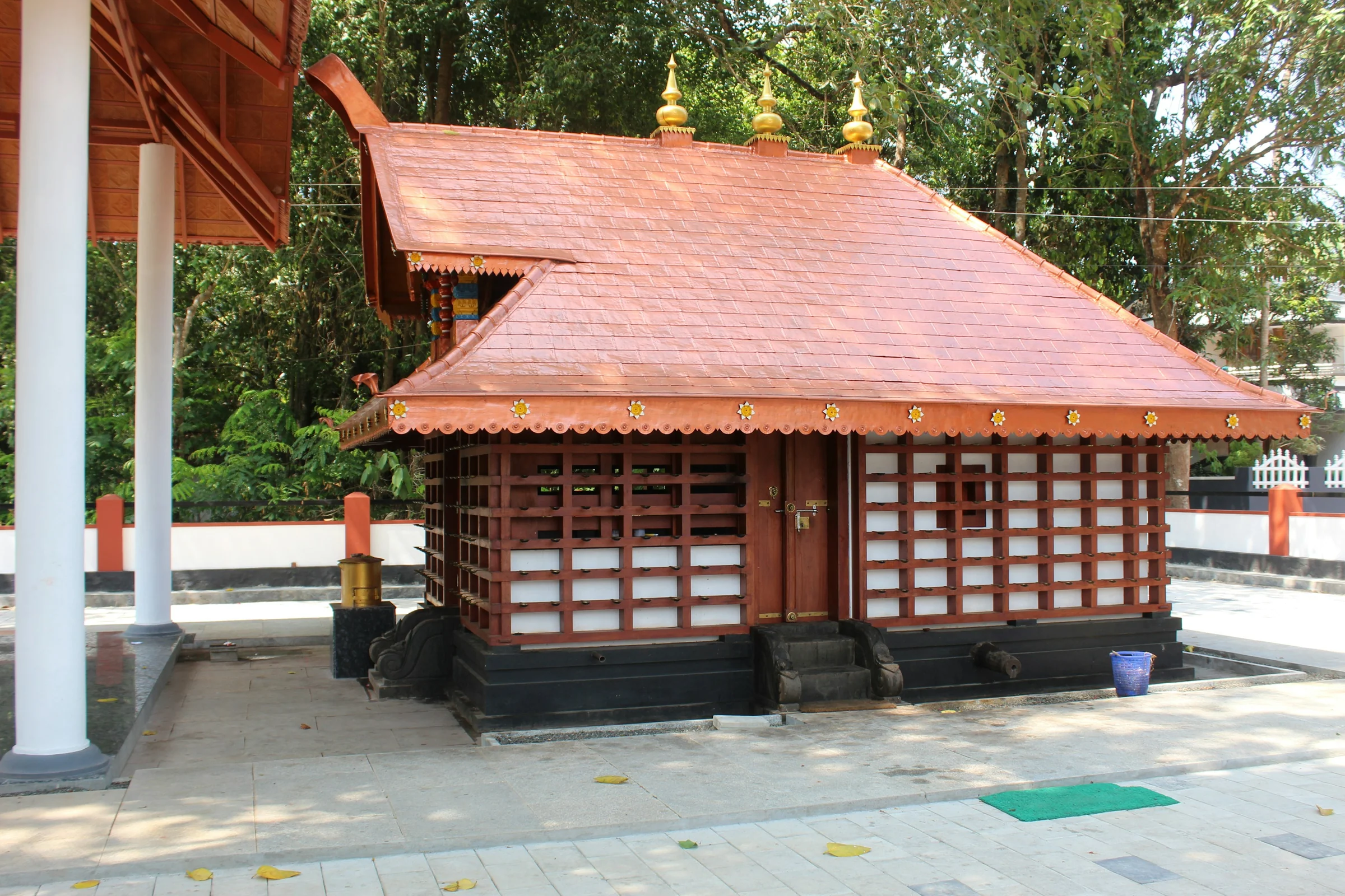 Ein Tempelschrein in Parappanangadi, Malappuram