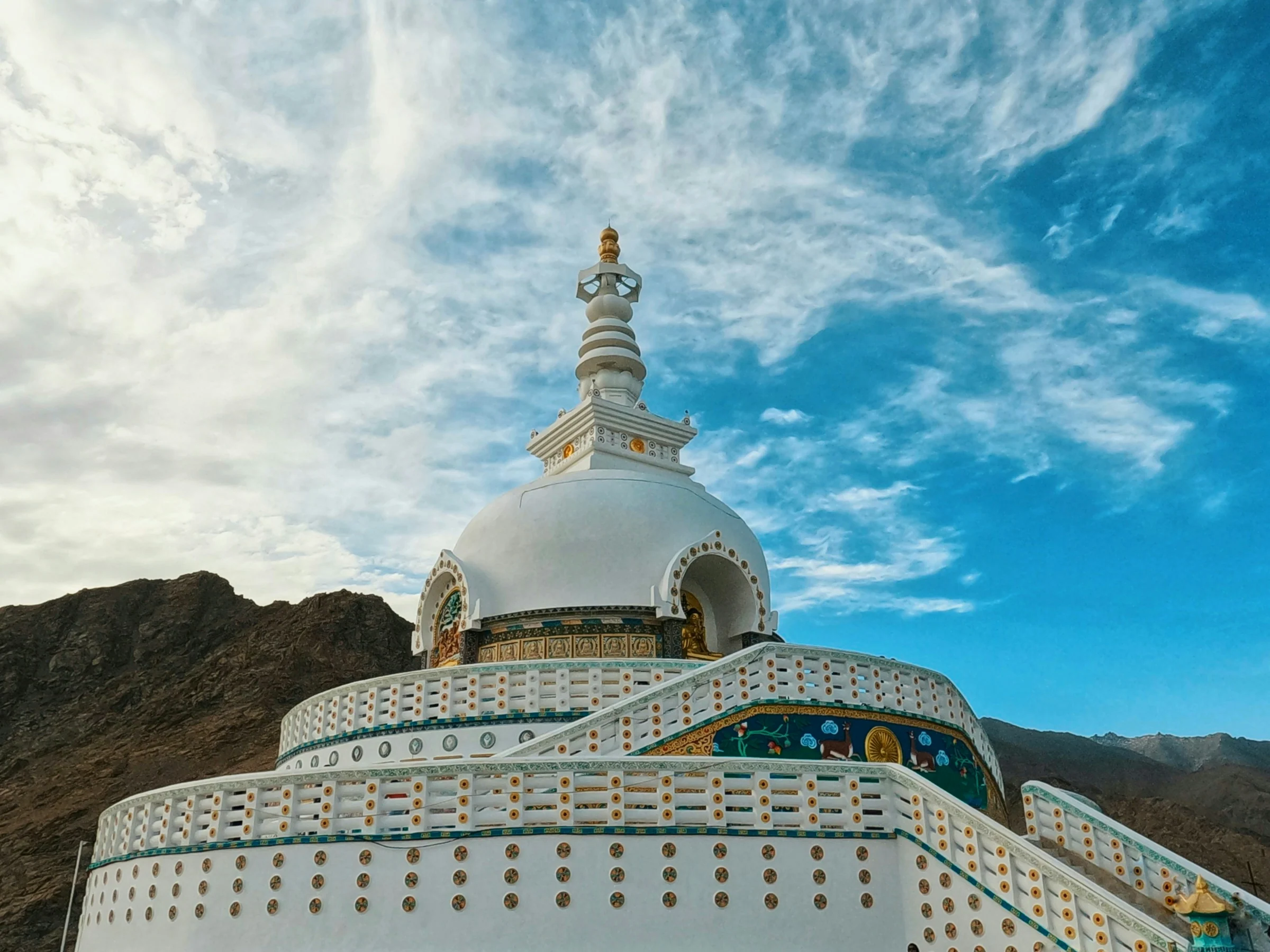 The Shanti Stupa above Leh